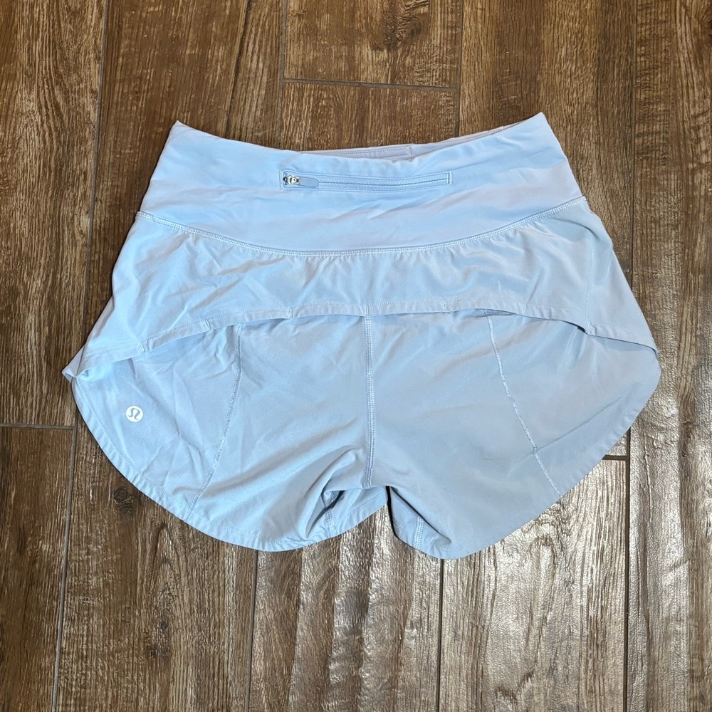 Lululemon Speed Up High-Rise Lined Short 2.5" Light Blue
